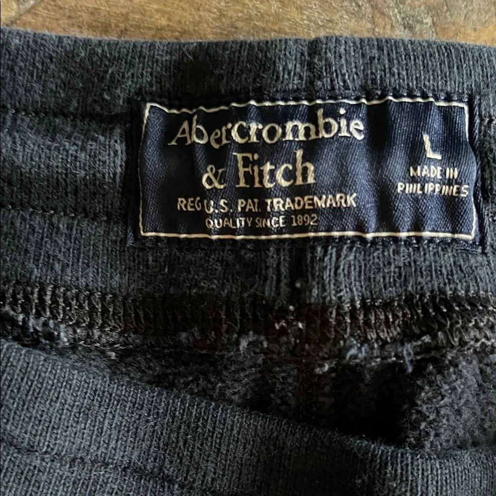 Abercrombie & Fitch Navy Sweatpants Straight Leg Size Large - Picture 5 of 5